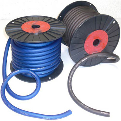 1/0 Gauge Oversized RED Power Ground Wire met isolatiemateriaal PVC en aantal geleiders 1