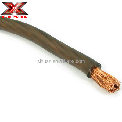 Soft PVC Jacket Lage Spanning Auto's 0 2 4 6 8 AWG Gauge Isolatie Materiaal PVC Auto Audio Subwoofer Versterker Power Cable