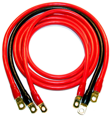 5/16 'Lug Terminals 12 inch blik koperbatterij Inverter kabel voor auto Truck RV Solar