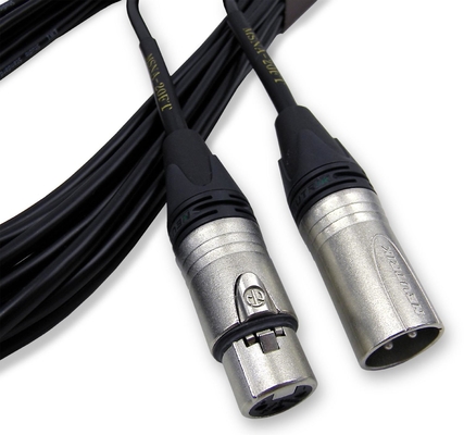 Gold Connector Braid Shielding Microphone Audio Cable 0.22mm2 0.35mm2 voor helder geluid