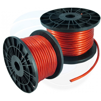 Koper beklede aluminium geleider Flexible Car Audio Power Cable met PVC isolatie 0 4 8 Gauge in elke kleur