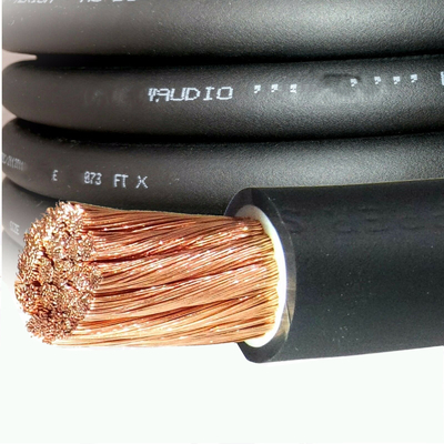 CCA Conductor Auto Audio Ground Power Wire Transparent PVC Jacket Top Flex 4 AWG Gauge