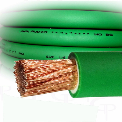 CCA Conductor Auto Audio Ground Power Wire Transparent PVC Jacket Top Flex 4 AWG Gauge