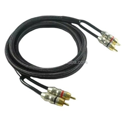 Audiophile Twisted Pair OFC Car Audio Interconnect RCA kabel 10m met zachte PVC jas