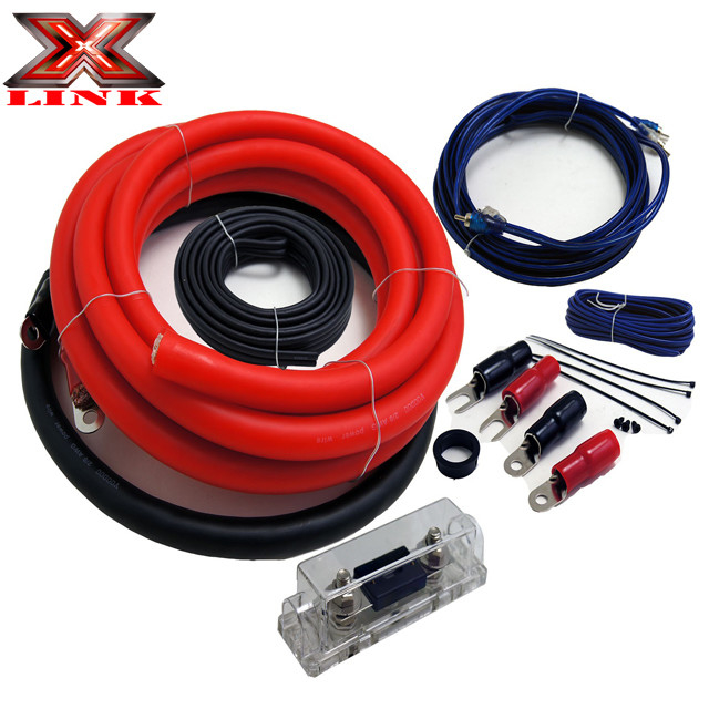0 Gauge Car Amps Versterker Draadbedrading Kit met Amerikaanse Draad Gauge Standard en elke kleur geleider CCA of koper