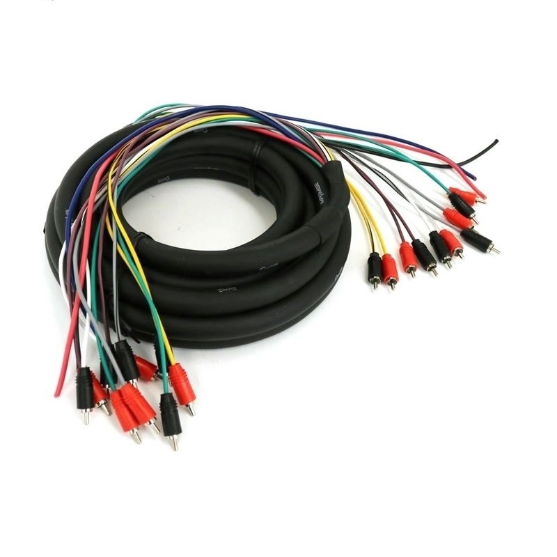 100% zuurstofvrij koper Multi Channel Audio 10 RCA Power Medusa kabel voor professionals
