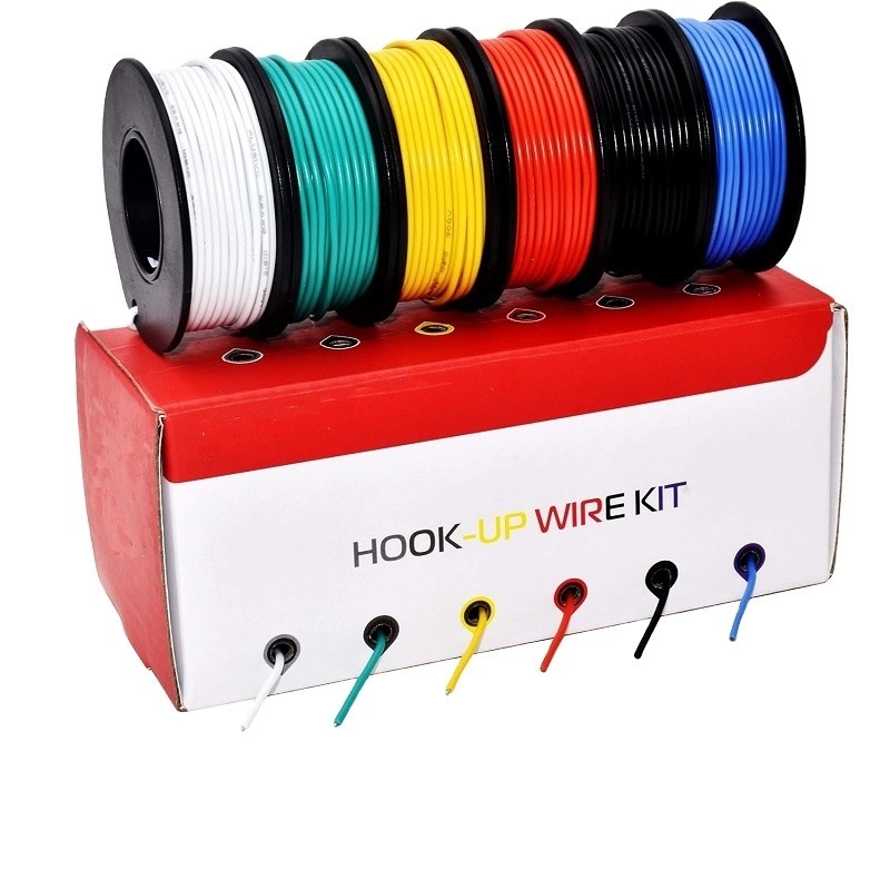 22AWG 1015 Blokdraad van 600 V met gekolde koperen strengen EN5075-2014 UL 1007/1015 Standard