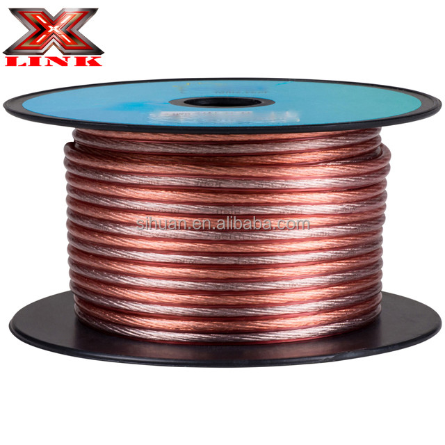 Gold Connector 16 Gauge AWG Speaker Cable Draad voor niet-geschermde audiosystemen