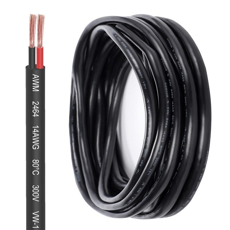 14 Gauge 2/3 Stranded Copper Conductor PVC Cord voor LED-strookverlichting en automotive