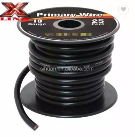 Industrieel 14 Gauge 6 Kleur Combo Automotive Low Voltage Primary Wire voor algemeen gebruik