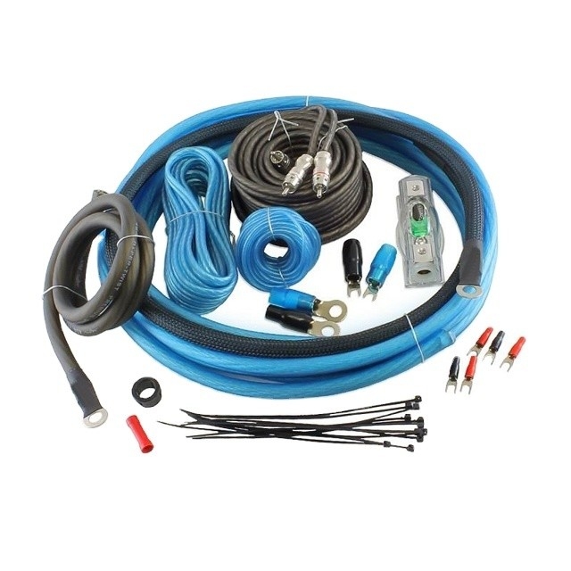 Vrouwelijke-vrouwelijke audiokabel en 4GA RCA-draad voor autoversterker