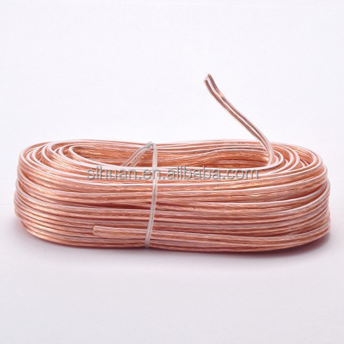 Gepersonaliseerde buitendiameter en stereo connector type zachte pvc autoversterker luidspreker draad