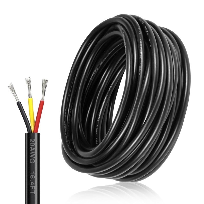 18AWG 2 Leider 20AWG 3 Leider Elektraal draad Geklemd PVC Geklemd koperdraad