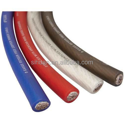 PVC jas 4 AWG OFC Auto Audio Power Wire in elke kleur Volledige Amerikaanse specificatie CEA-2015 Conform