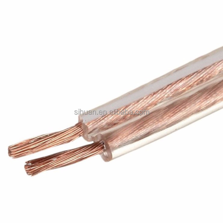 Vlakke luidsprekerdraad 18 AWG Vlakke kabel met RCA-connector Type CE-gecertificeerd