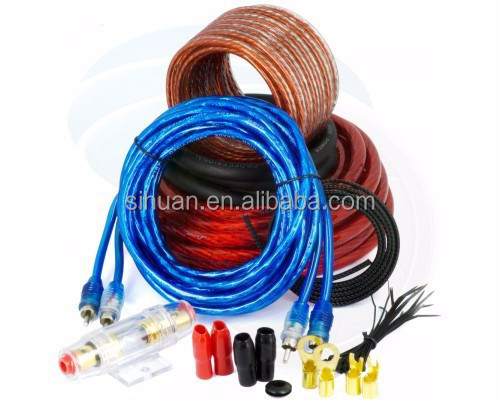 RCA Standard Wire Car Audio Cable Kit En auto amp bedrading kit Man Vrouw
