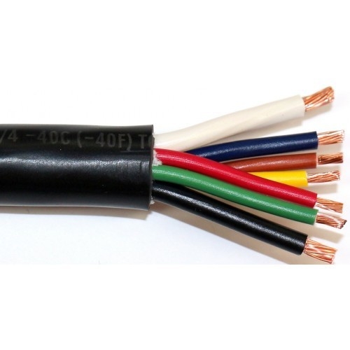 Aanhangerkabel 14 Gauge 7 Way Leider Verlengdraad Geïsoleerd PVC 14/7