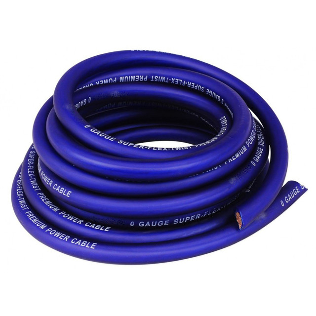 1/0 Gauge Oversized RED Power Ground Wire met isolatiemateriaal PVC en aantal geleiders 1