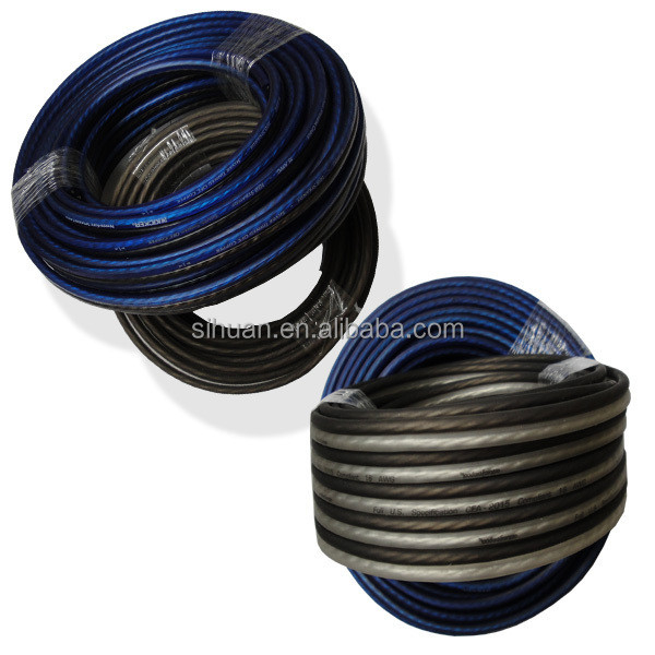 Op maat gemaakte Outer Diameter High End 12 Gauge OFC Speaker Wire Cable voor audiosystemen