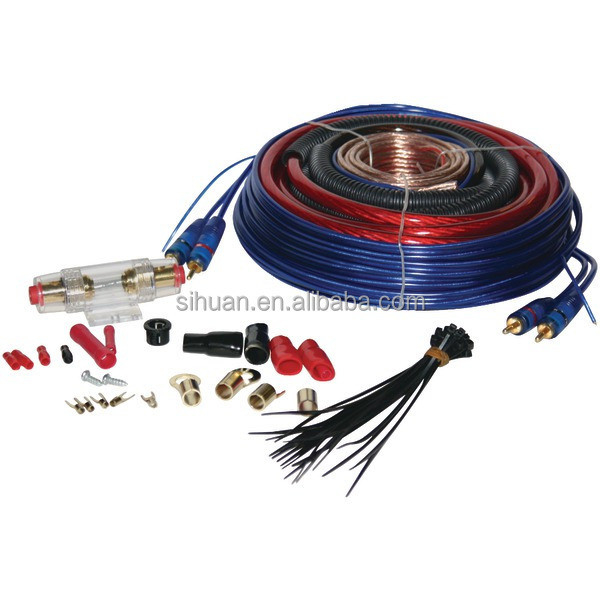 4 Gauge Car Amp Wiring Kit met laagspanningscompatibiliteit en PVC-isolatie