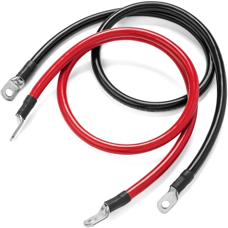 5/16 'Lug Terminals 12 inch blik koperbatterij Inverter kabel voor auto Truck RV Solar