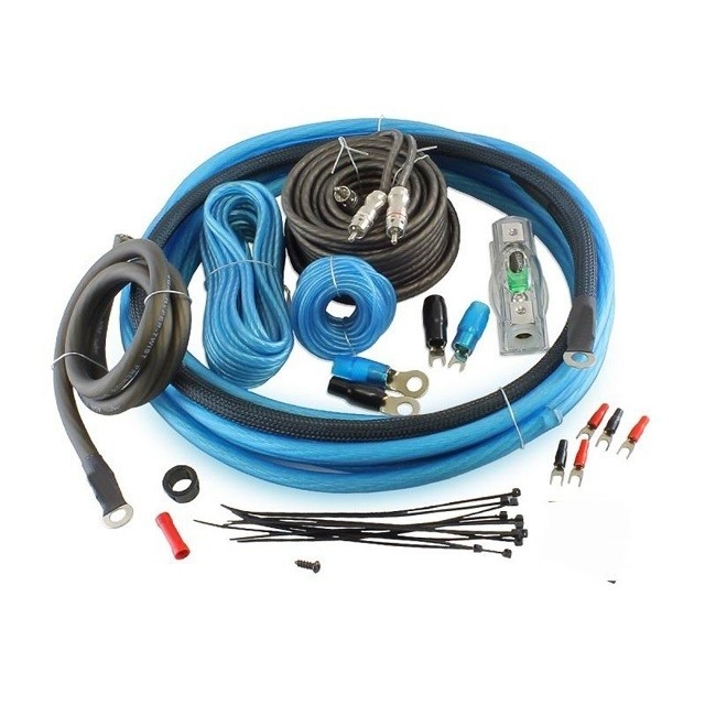 Volledige Amerikaanse specificatie CEA-2015 conform OFC koper autoversterker bedrading kit 0GA AWG