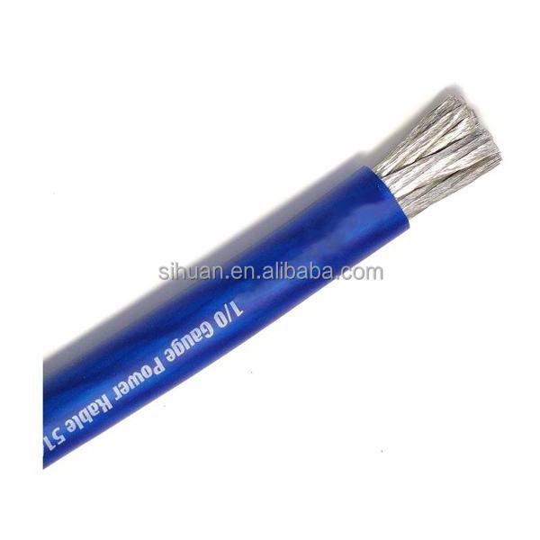 0.4-10 Gauge Copper Conductor PVC Jacket Auto Audio Power Cable voor elektrische voertuigen