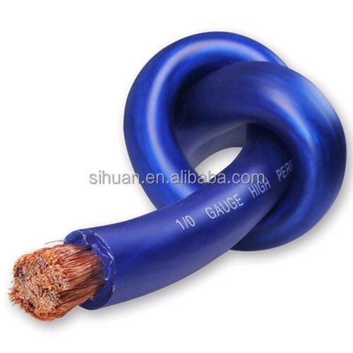 Flexible PVC Jacket Power Cable Super Flexible Alle kleuren 1/0 AWG voor Auto Audio Battery