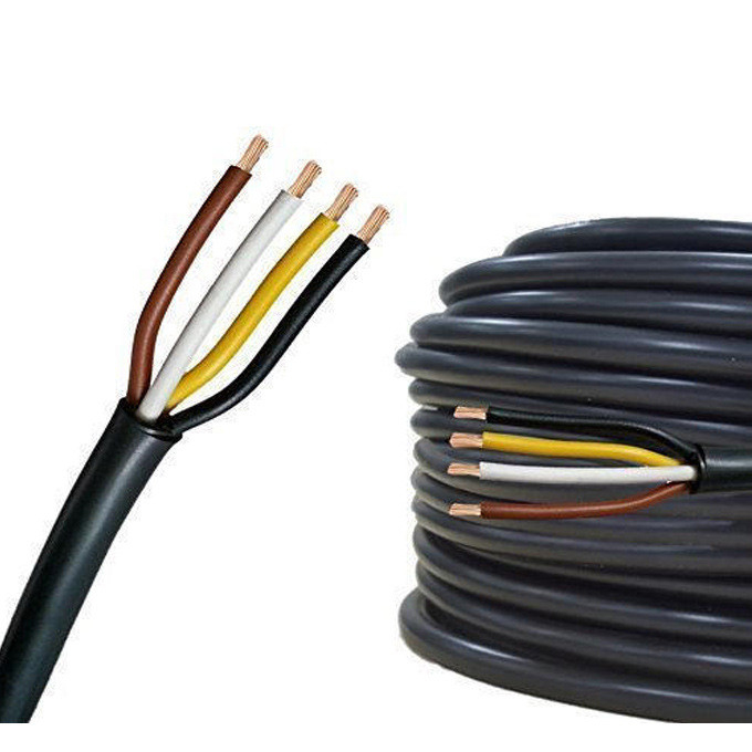 RVV Flexible PVC Jacket Flat Wire Electrical Cable voor eenvoudige installatie en onderhoud in industriële toepassingen